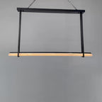 60 Inch Single Alabaster Bar Chandelier - Audubon