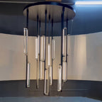 40 Inch Grand Crystal Prism Cascading Chandelier - Audubon
