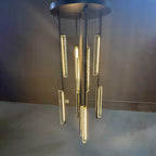 24 Inch Grand Crystal Prism Cascading Chandelier - Audubon