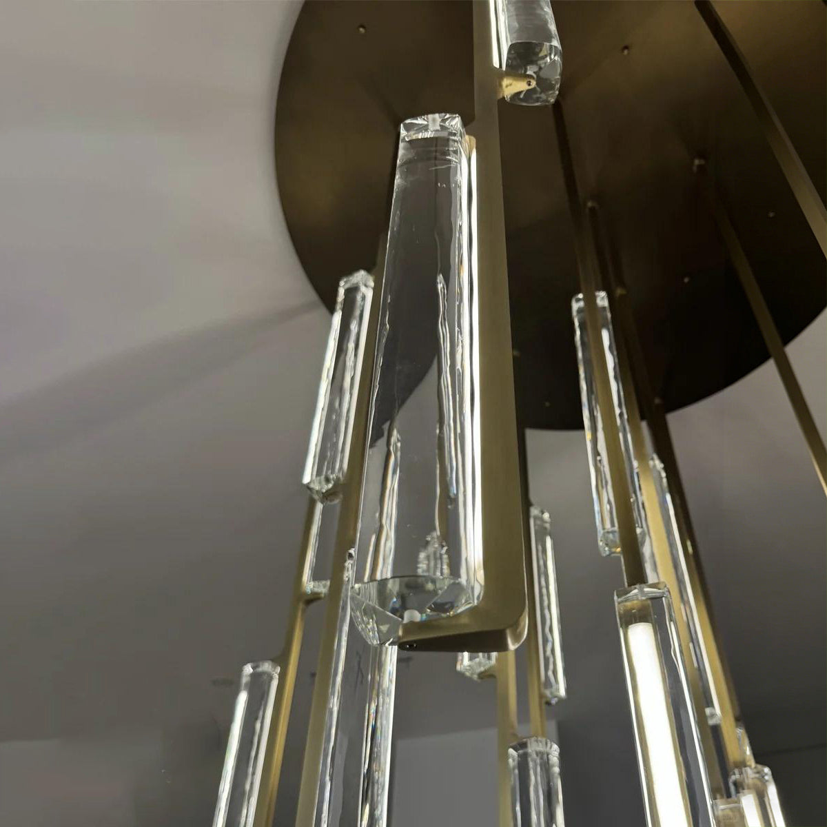 56 Inch Grand Crystal Prism Cascading Chandelier - Audubon