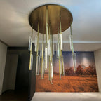 56 Inch Grand Crystal Prism Cascading Chandelier - Audubon