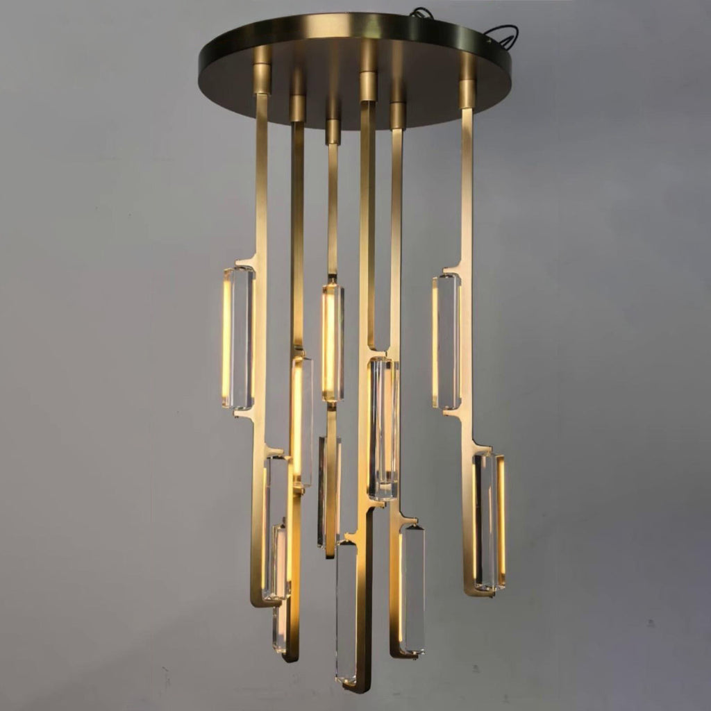 24 Inch Crystal Prism Cascading Chandelier - Audubon