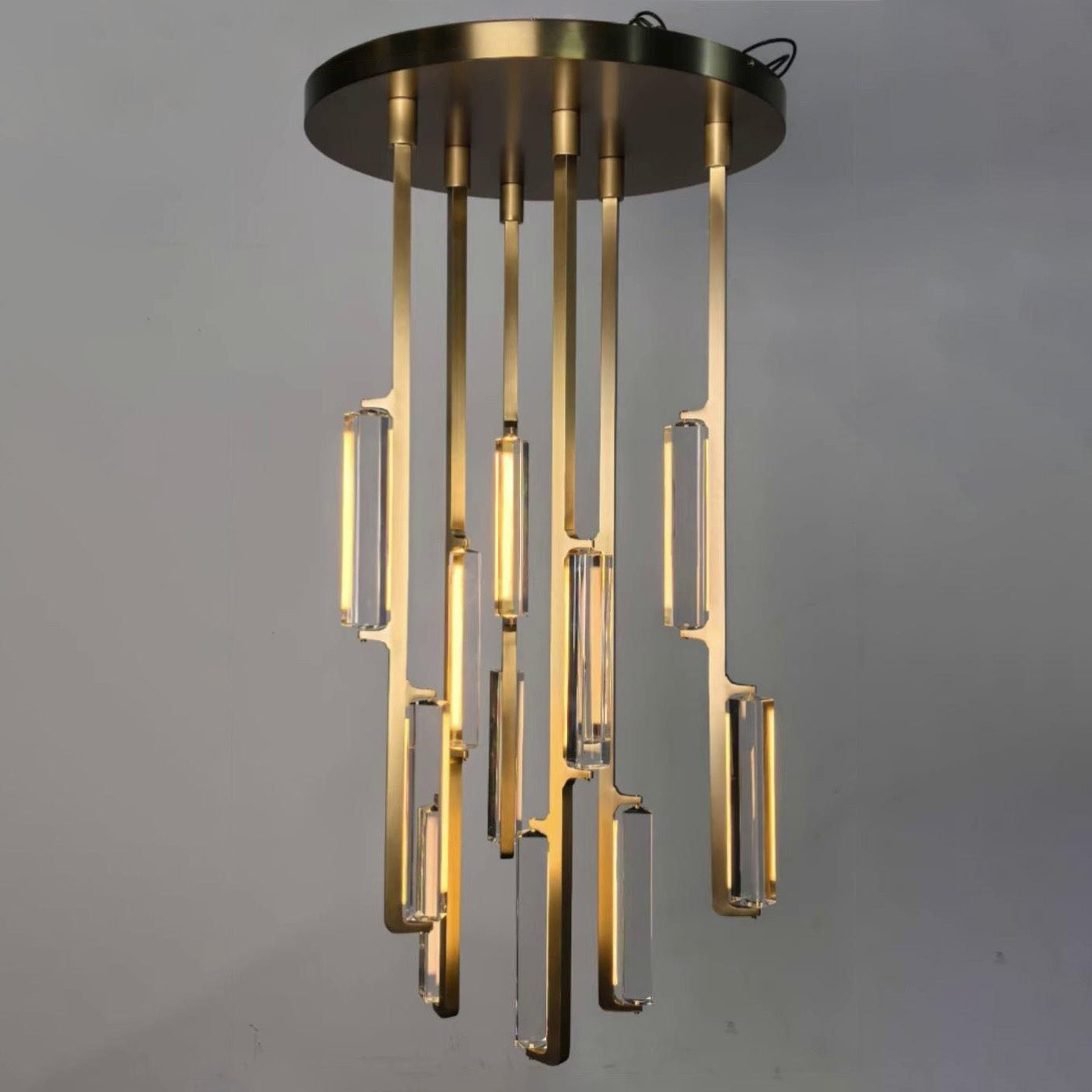 24 Inch Crystal Prism Cascading Chandelier - Audubon
