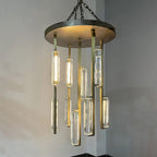 24 Inch Crystal Prism Cascading Chandelier - Audubon