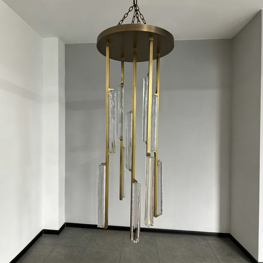 24 Inch Grand Crystal Prism Cascading Chandelier - Audubon