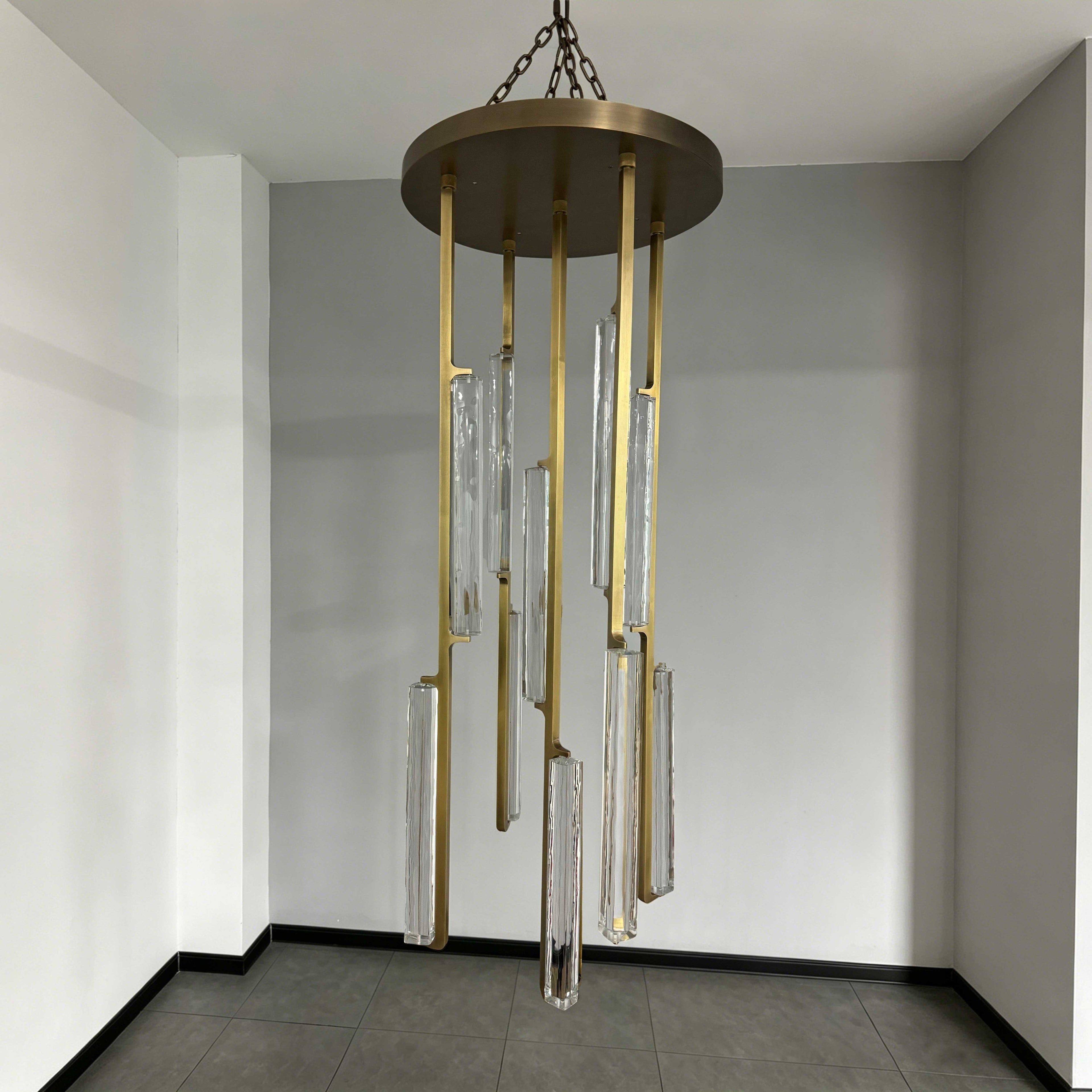 24 Inch Grand Crystal Prism Cascading Chandelier - Audubon