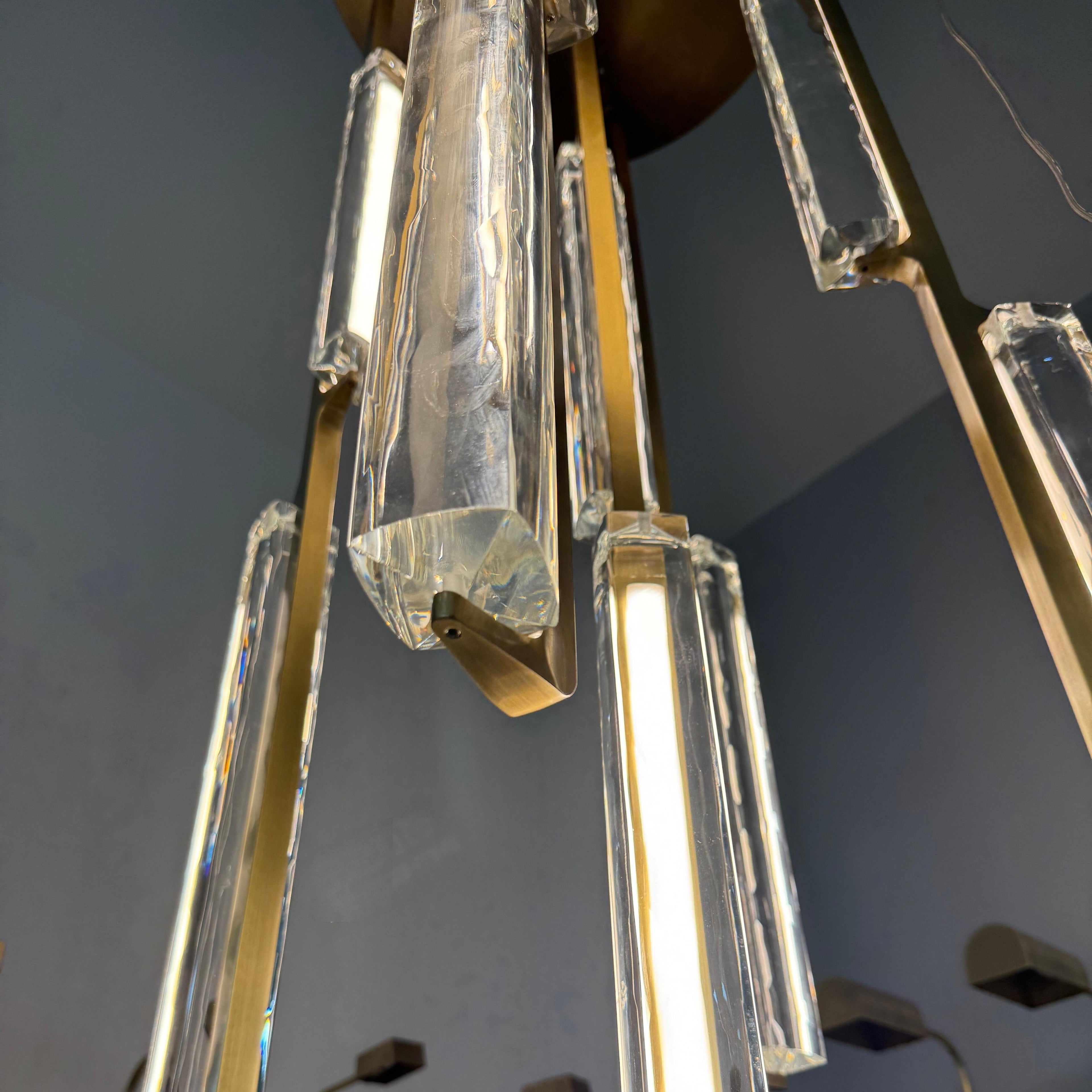24 Inch Grand Crystal Prism Cascading Chandelier - Audubon