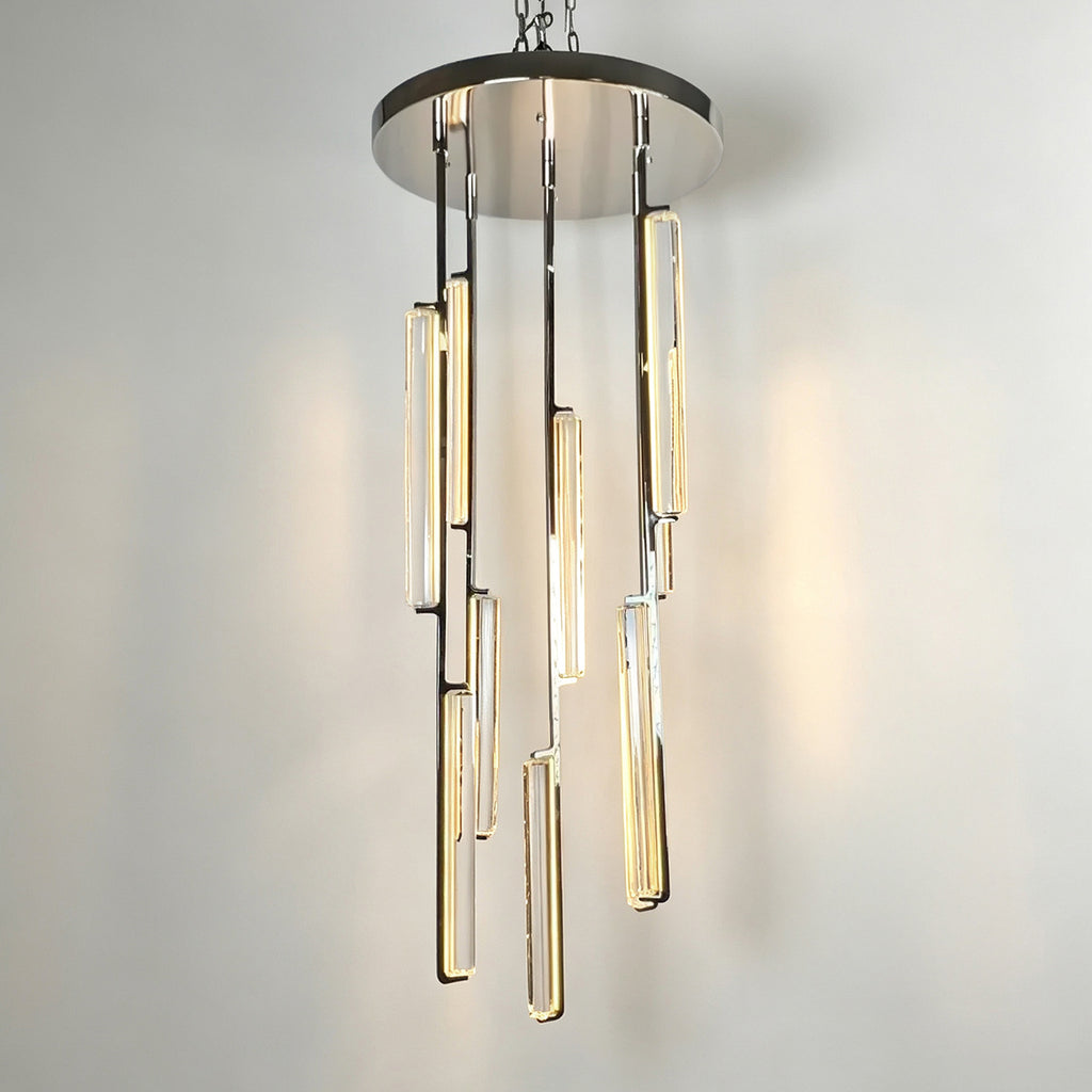 24 Inch Grand Crystal Prism Cascading Chandelier - Audubon