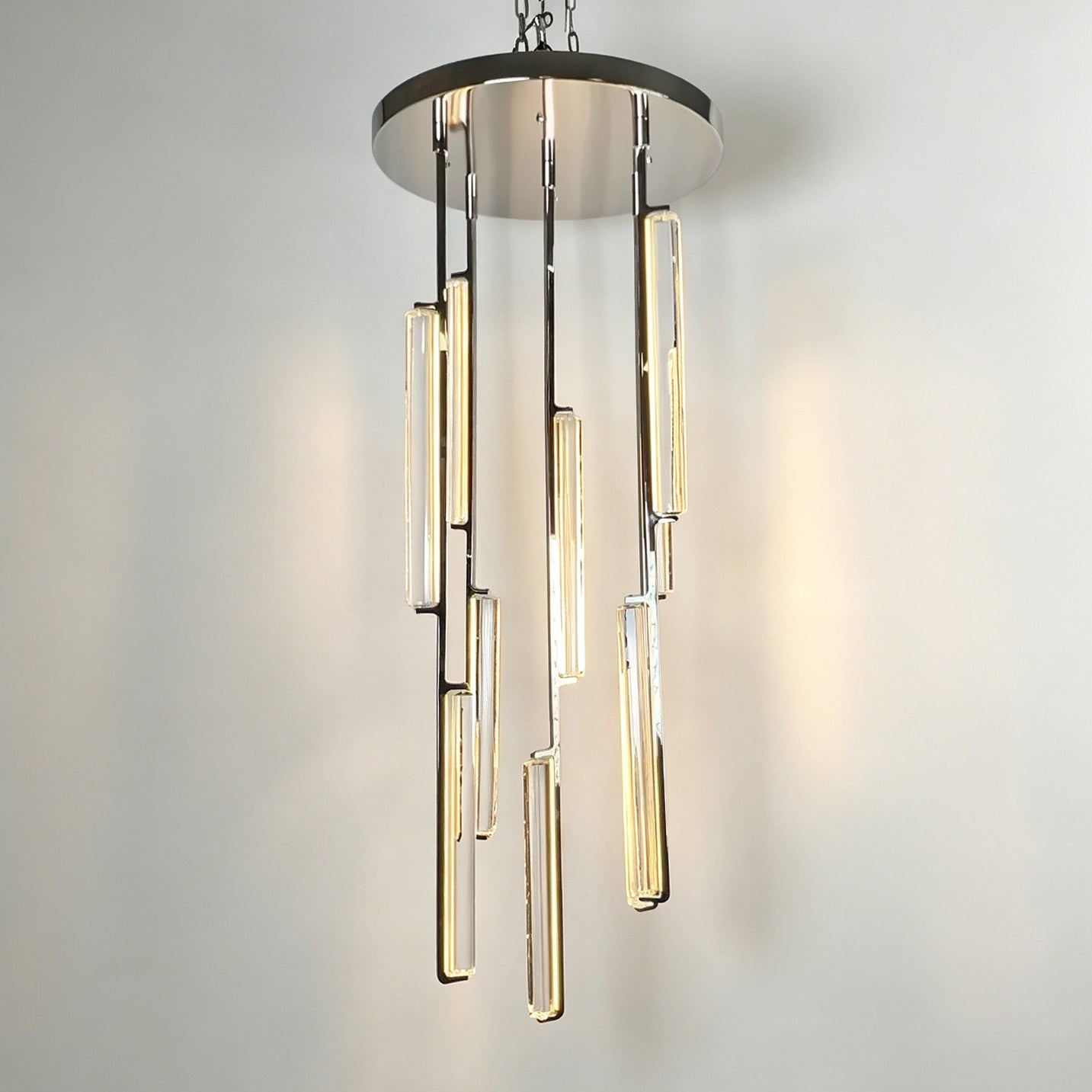 24 Inch Grand Crystal Prism Cascading Chandelier - Audubon