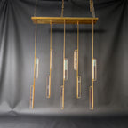 54 Inch Grand Crystal Prism Linear Chandelier - Audubon
