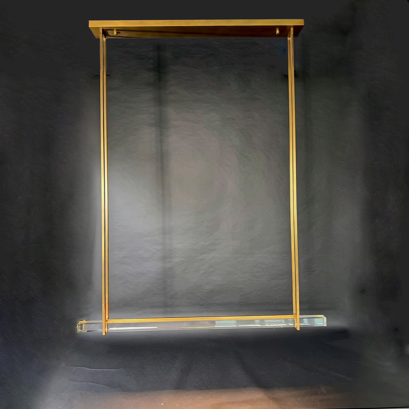 60 Inch Single Crystal Bar Chandelier - Audubon