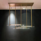 60 Inch Triple Crystal Bar Chandelier - Audubon