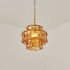 30 cm Amber Glass Pendant Light - Ghiaccio