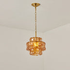 30 cm Amber Glass Pendant Light - Ghiaccio