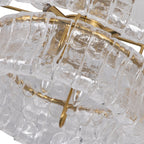 46 cm Clear Glass Semi Flush Mount - Ghiaccio