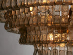 48 Inch Smoked Glass Tiered Chandelier - Ghiaccio