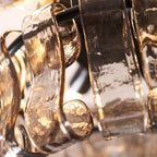 46 cm Halbeinbauleuchte aus Rauchglas - Ghiaccio