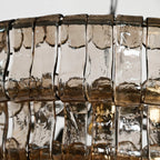 36 Inch Smoked Glass Tiered Chandelier - Ghiaccio