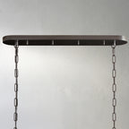 65 Inch Green Glass Oval Chandelier - Ghiaccio