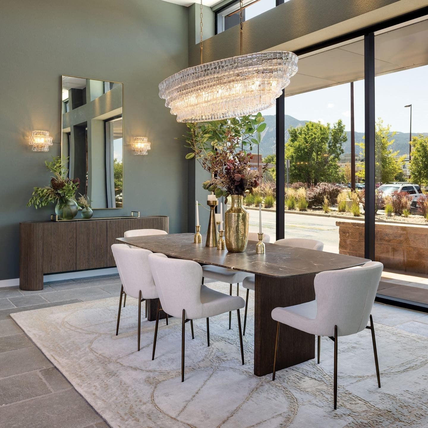 65 Inch Clear Glass Tiered Oval Chandelier - Ghiaccio
