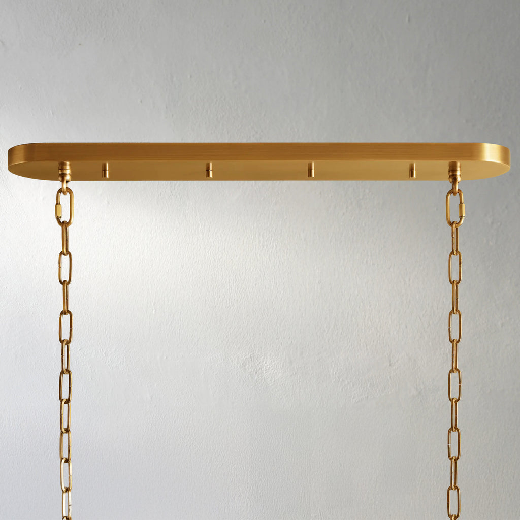 65 Inch Green Glass Oval Chandelier - Ghiaccio