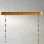 65 Inch Green Glass Oval Chandelier - Ghiaccio
