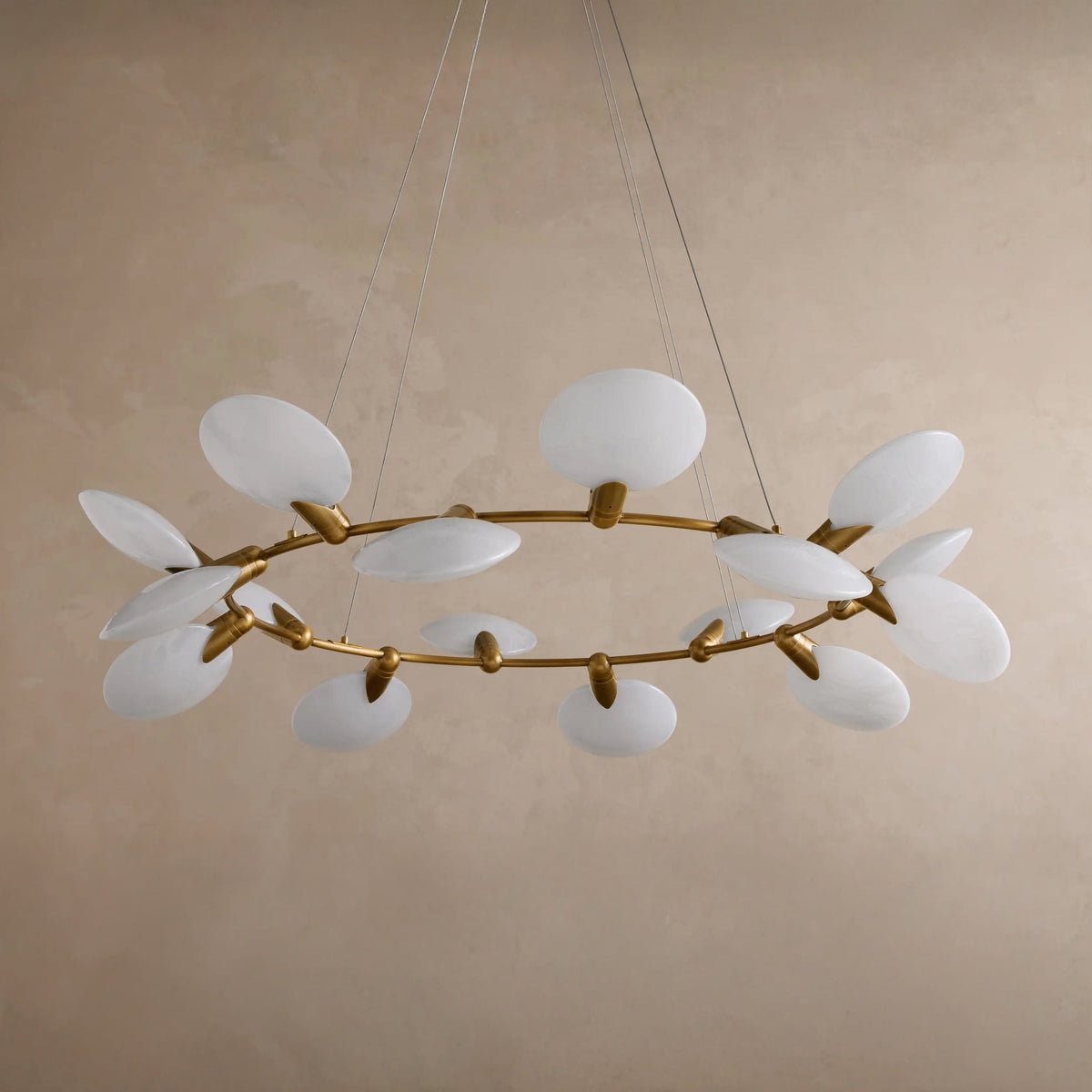 152 cm Disc Glass Round Chandelier - Lyla