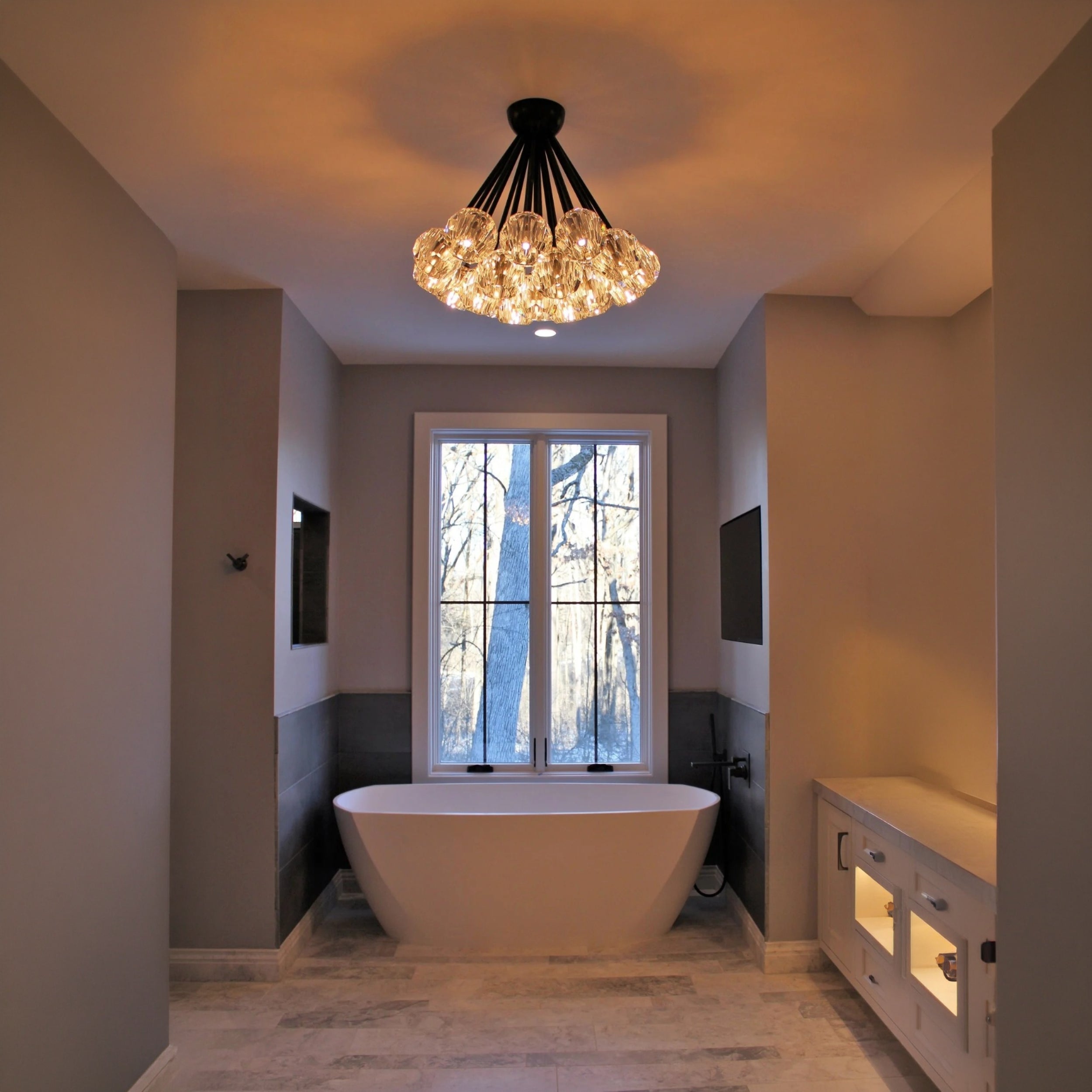 24 Inch Sputnik Globe Crystal Ceiling Chandelier – Boule