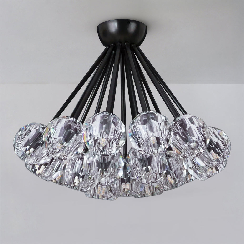 24 Inch Sputnik Crystal Globe Ceiling Chandelier – Boule