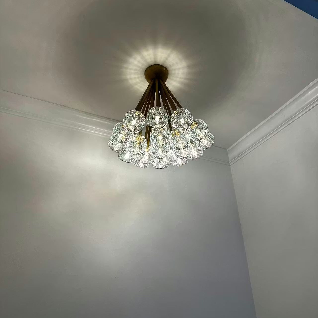 24 Inch Sputnik Globe Crystal Ceiling Chandelier – Boule