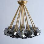 24 Inch Sputnik Globe Smoked Crystal Ceiling Chandelier – Boule