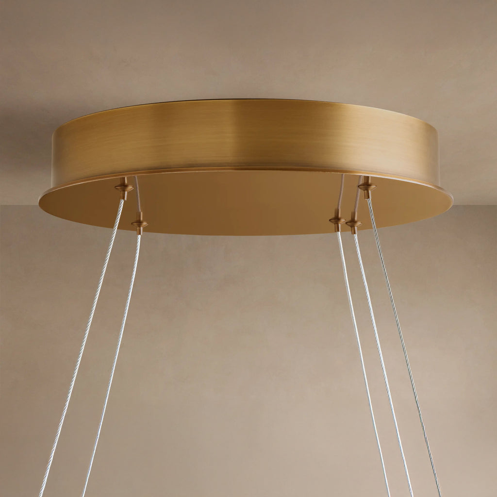 152 cm Disc Glass Round Chandelier - Lyla