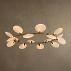 152 cm Disc Glass Round Chandelier - Lyla