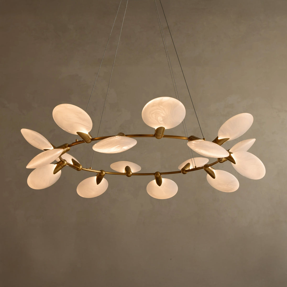 152 cm Disc Glass Round Chandelier - Lyla
