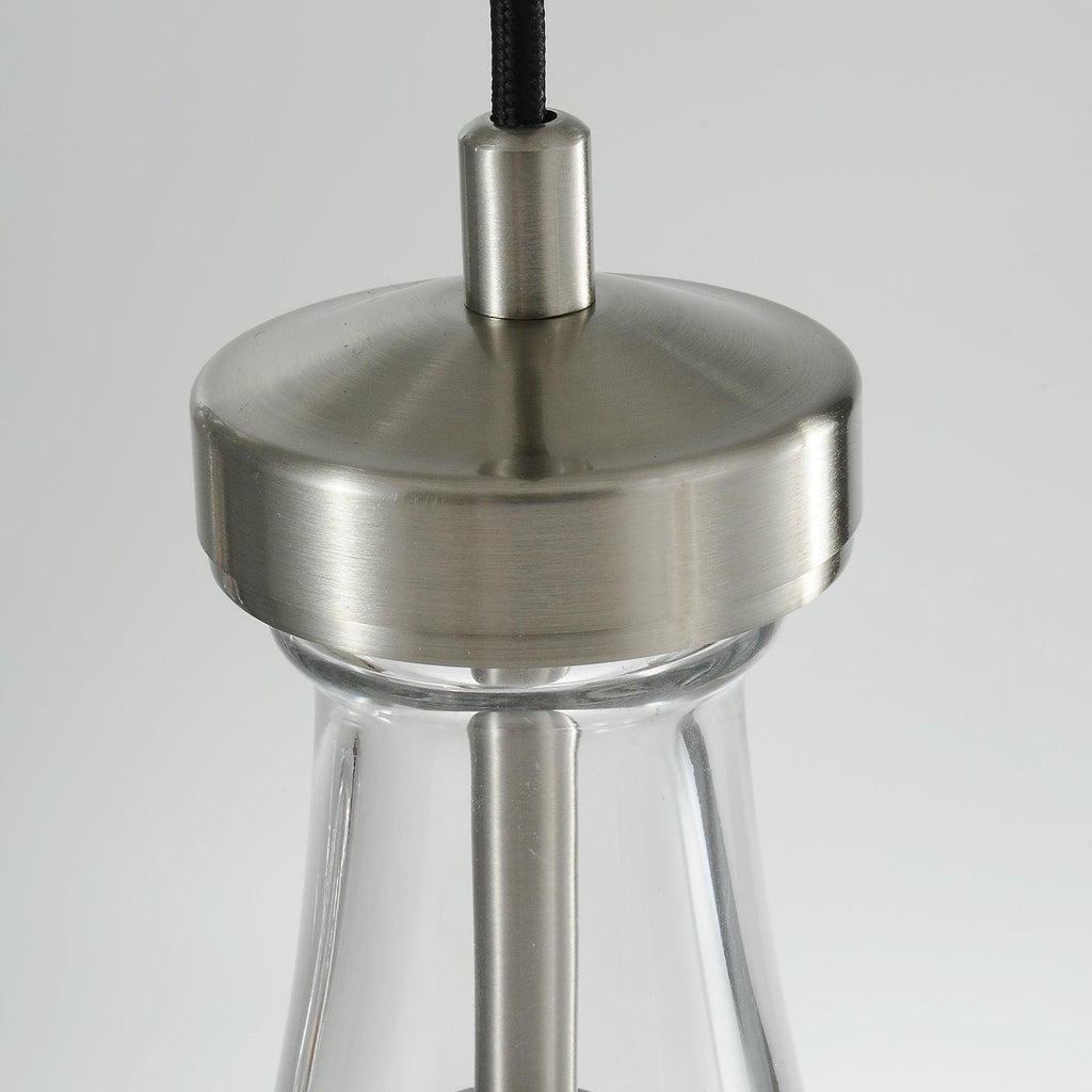 36 Zoll großer linearer Kronleuchter aus Glas mit Regentropfenmuster – Lachryma