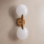 64 cm Disc Glass Double Wall Sconce - Lyla