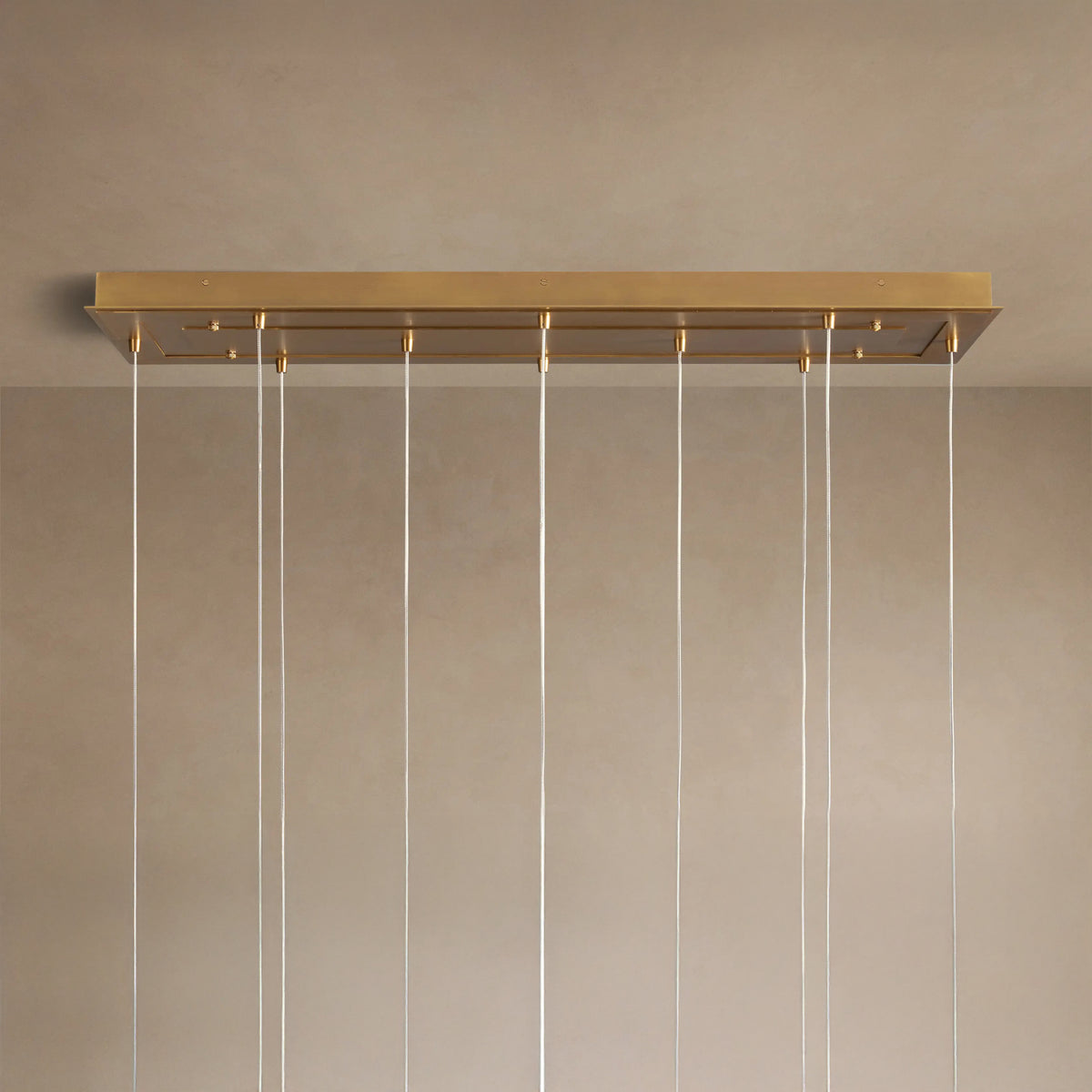 140 cm Textured Glass Globe Linear Pendant Chandelier - Casen