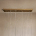 165 cm Textured Glass Globe Linear Pendant Chandelier - Casen