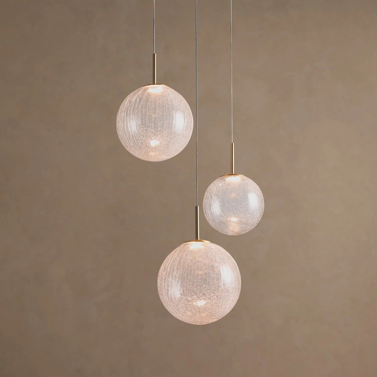 51 cm Textured Glass Globe Pendant Chandelier - Casen