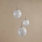 51 cm Textured Glass Globe Pendant Chandelier - Casen