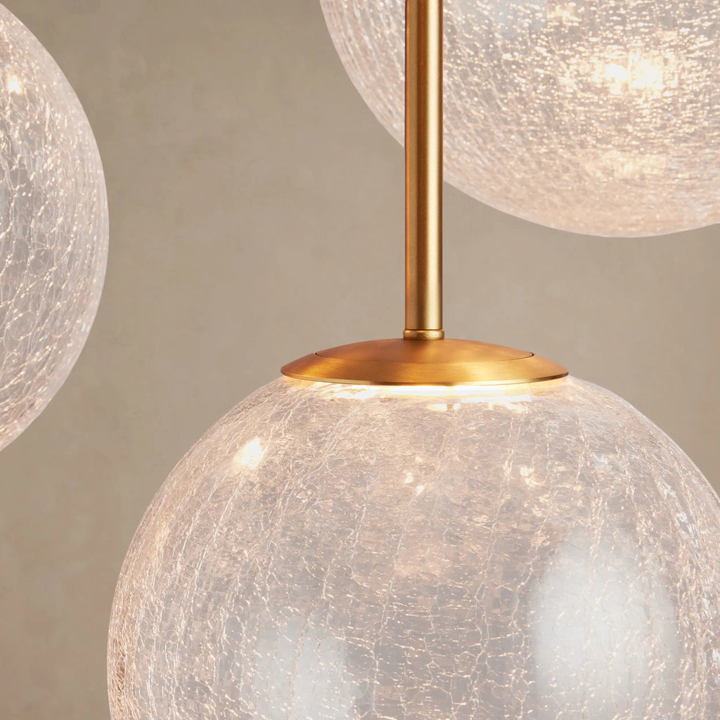 71 cm Textured Glass Globe Pendant Chandelier - Casen