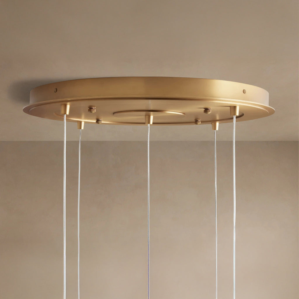 71 cm Textured Glass Globe Pendant Chandelier - Casen