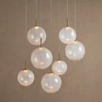 86 cm Textured Glass Globe Pendant Chandelier - Casen