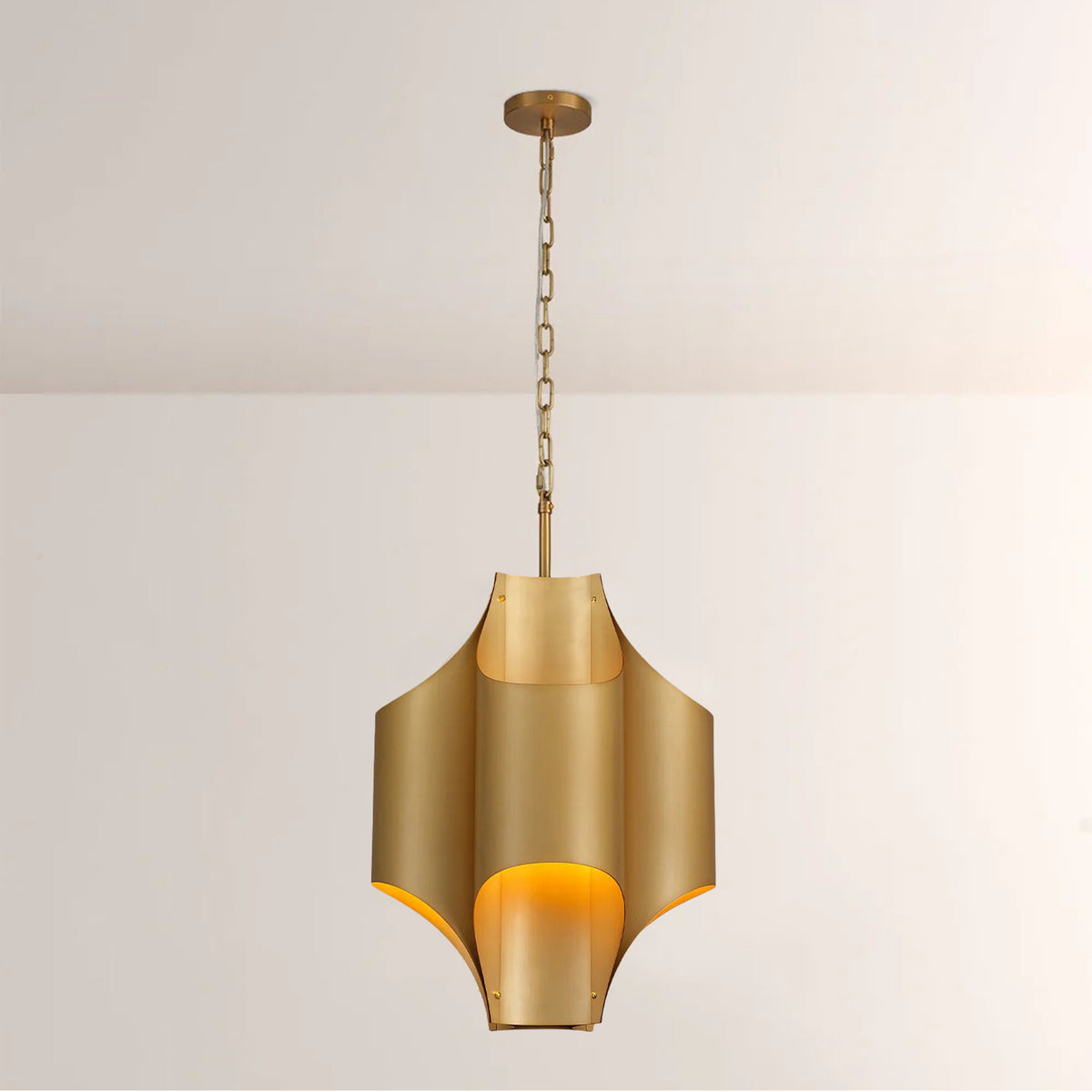 38 cm Mid-Century Modern Pendant Light - Cathedral