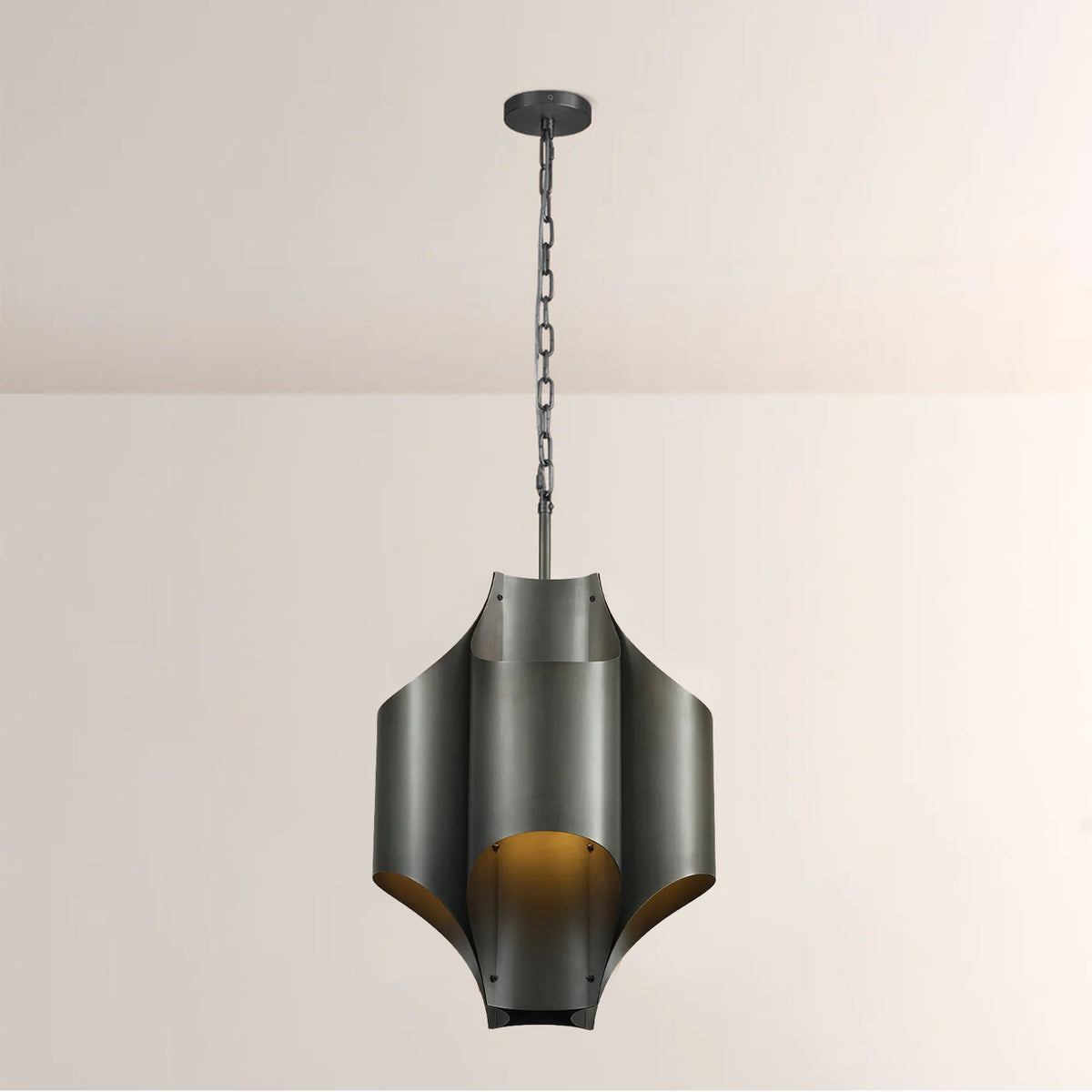 38 cm Mid-Century Modern Pendant Light - Cathedral