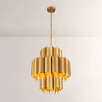 24 Inch Mid-Century Modern Chandelier - Cathedral