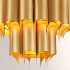 24 Inch Mid-Century Modern Chandelier - Cathedral