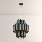 24 Inch Mid-Century Modern Chandelier - Cathedral
