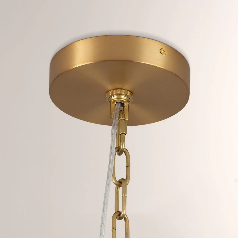 24 Inch Mid-Century Modern Chandelier - Cathedral