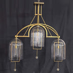 122 cm Bell Glass Linear Chandelier - Fulcrum